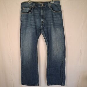 Levis 557 Relaxed Boot‎ Cut Jeans Mens 38x32 Blue Denim Cowboy Western Fit
